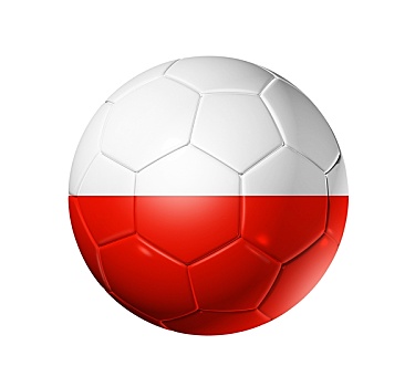 足球,球,波兰,旗帜
