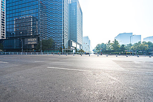 城市道路,现代建筑,北京
