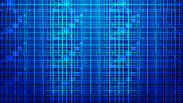 光线,线条组成的蓝色发光科技抽象背景