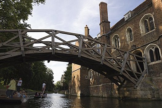 桥,上方,运河,剑桥,英格兰