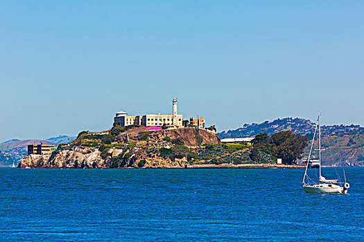 恶魔岛,收容所,旧金山湾,加利福尼亚,码头