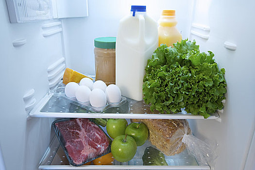 电冰箱,健康食物