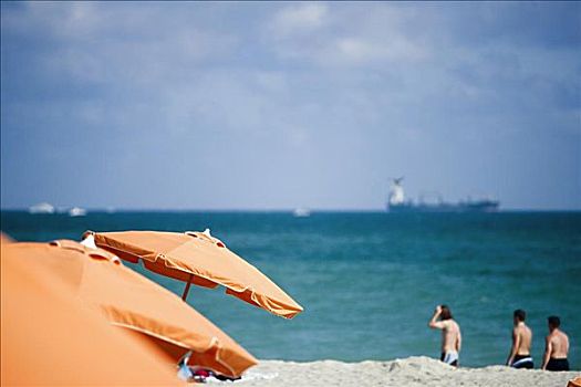 沙滩伞,海滩