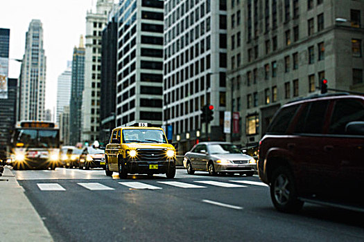 出租车,市区,芝加哥,交通