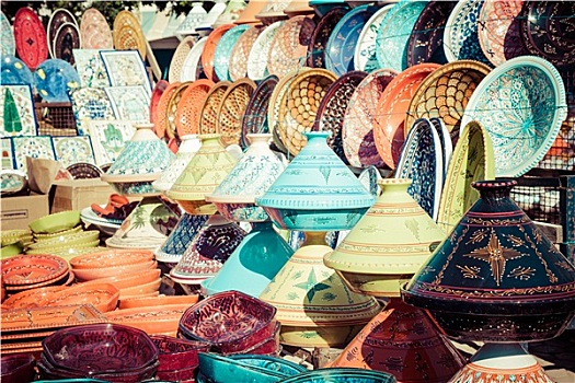 塔津,市场,马拉喀什,摩洛哥