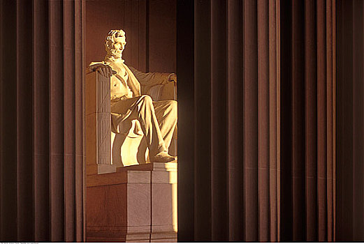 雕塑,林肯纪念馆,华盛顿,华盛顿特区,美国