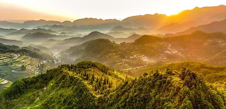 重庆酉阳,万木初秋风景,二