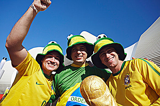 巴西人,足球,球迷,世界杯,东开普省,南非