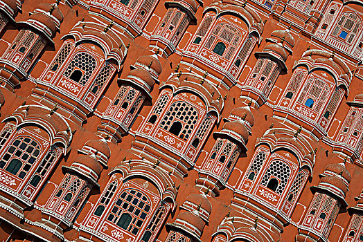 宫殿,风,建筑,斋浦尔,拉贾斯坦邦,印度