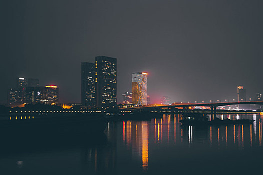 城市建筑风光夜景