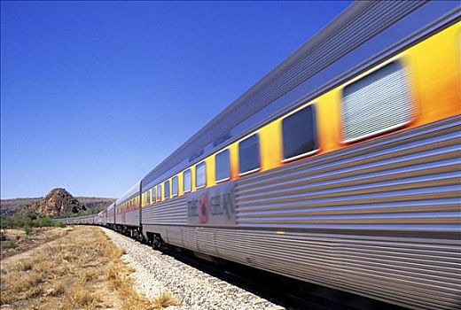 铁路,局部,挨着,爱丽丝泉,北领地州,澳大利亚