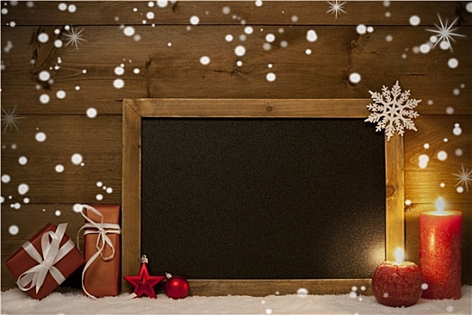 圣诞贺卡,黑板,雪,雪花,留白