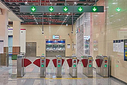 北京地铁的闸机口