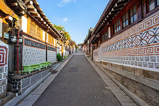 韩国首尔北村韩屋村风光