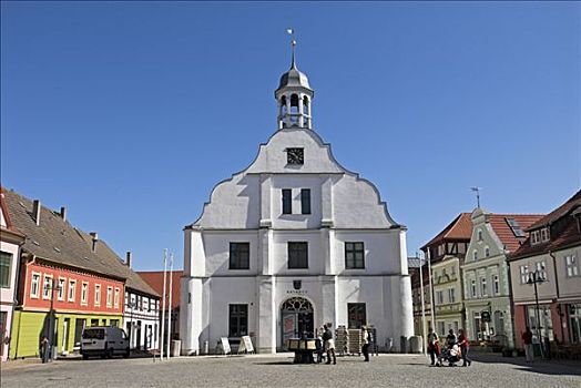 市政厅,梅克伦堡,西部,波美拉尼亚,德国,欧洲
