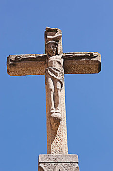 十字架,罗马式,教堂,塞戈维亚,塞戈维亚省,西班牙