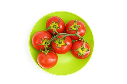 红色,西红柿,隔绝,白色背景
