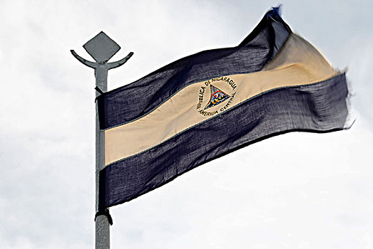 旗帜,尼加拉瓜,中美洲
