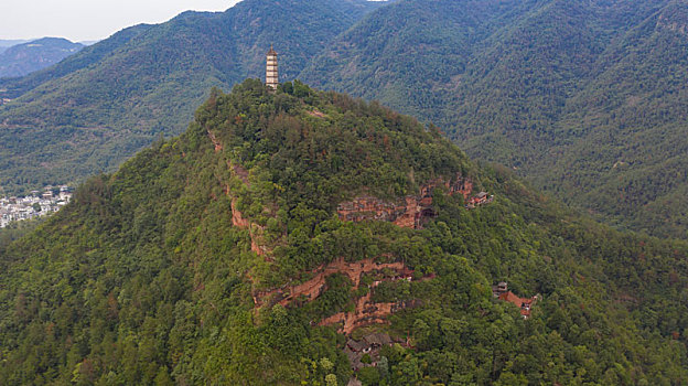 浙江天台县天台山景区赤城山