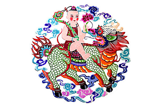彩色剪紙