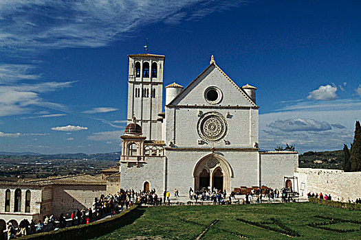 建筑,大教堂,阿西尼城,意大利