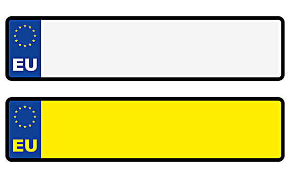 抽象,欧洲,欧盟,汽车,留白,号牌