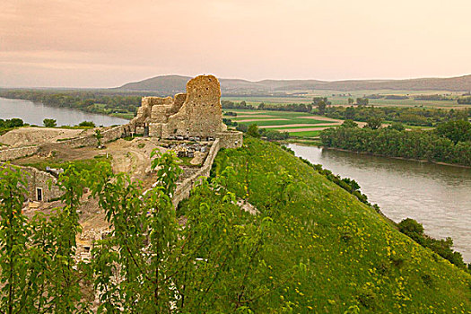 城堡,河,布拉迪斯拉瓦,斯洛伐克