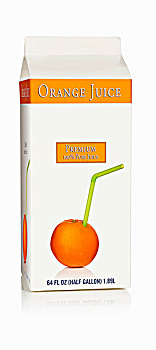 橙汁,纸盒,美国