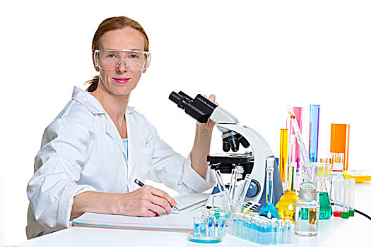 化学品,实验室,科学家,女人,工作,头像