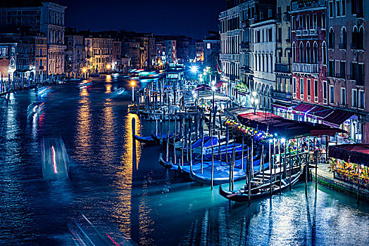 大运河,风景,雷雅托桥,威尼斯,威尼托,意大利