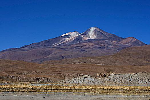 火山,阿塔卡马沙漠,高原,南美