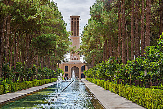 伊朗,亚兹德,城市,花园,世界遗产