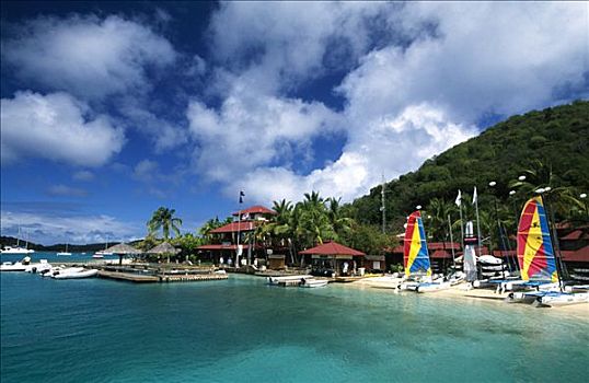 游艇俱乐部,维京果岛,岛屿,英属维京群岛,加勒比海