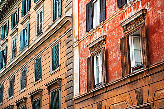 窗户,房子,罗马,拉齐奥,意大利