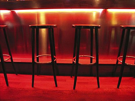 吧椅,酒吧,红灯,设计