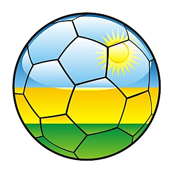 卢旺达,旗帜,足球