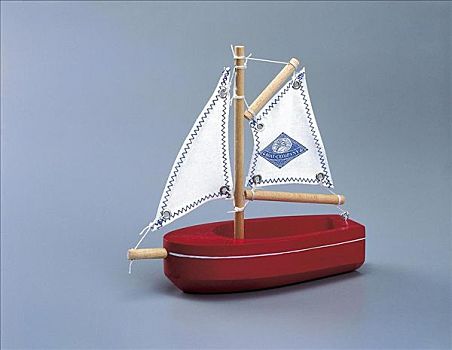 小,玩具船,船,航行,模型,建筑
