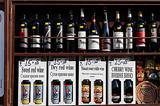 葡萄酒,以色列,纪念品店,加利利地区,中东
