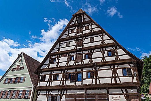 半木结构房屋,丁克尔斯比尔,德国