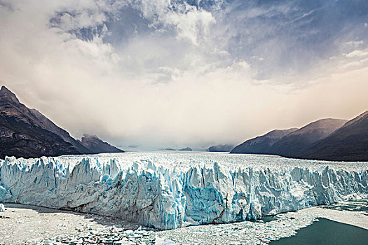 风景,莫雷诺冰川,山,洛斯格拉希亚雷斯国家公园,巴塔哥尼亚,智利