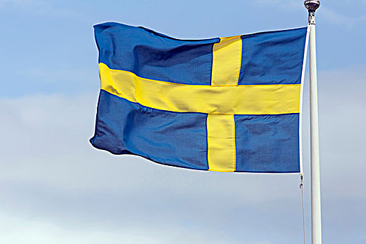 瑞典,国旗,斯德哥尔摩,欧洲