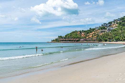 泰国苏梅岛查汶海滩自然风光