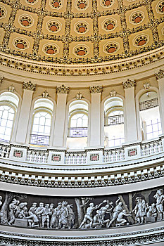 圆形建筑,穹顶,美国,国会,国会山,华盛顿特区
