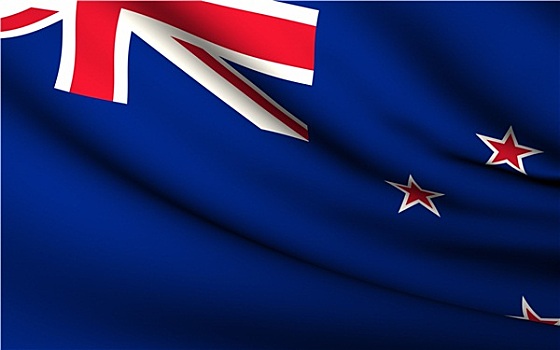 飞,旗帜,新西兰,国家,收集