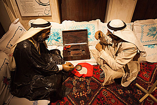 阿联酋,迪拜,柏迪拜,博物馆,室内,展示