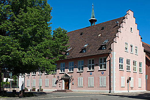 市政厅,盾徽,建筑,巴登符腾堡,德国,欧洲