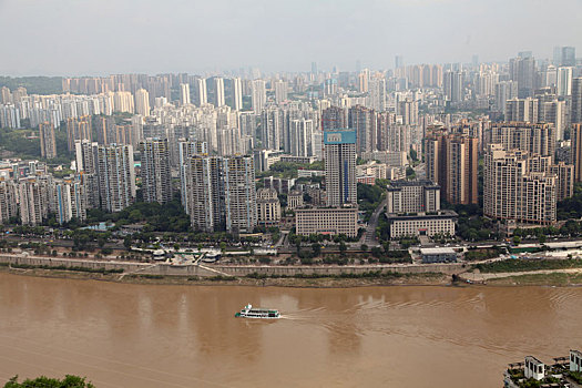 重庆两江,嘉陵江,长江,两岸城市风光