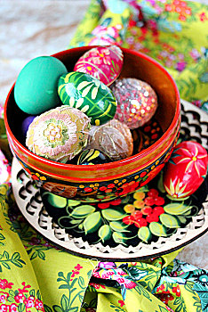 俄罗斯,复活节,氛围,传统,复活节彩蛋