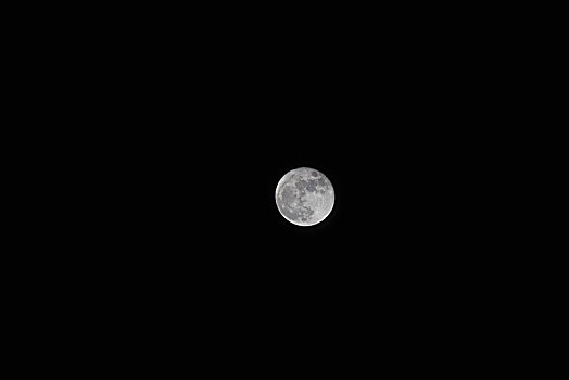 满月,阴天,惠斯勒,不列颠哥伦比亚省,加拿大