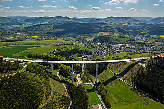 建筑,高架桥,北莱茵威斯特伐利亚,藻厄兰,德国,欧洲